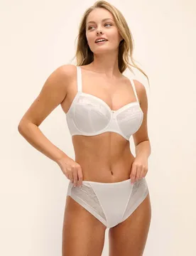 Illusion Wired Side Support Bra D-J White female - Fantasie - FashionsVida