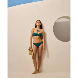 Braga de bikini de poliamida lisa de mujer