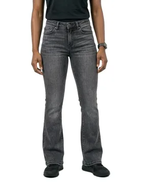 Jean Flash Flared Fit Medium Grey Denim L - Vero moda - FashionsVida