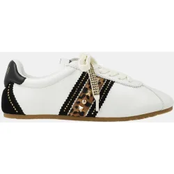 Zapatillas deportivas de mujer en ante con cordones