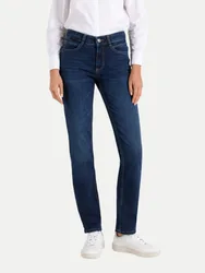 Straight Fit Jeans mit Label-Patch Blau 46/34