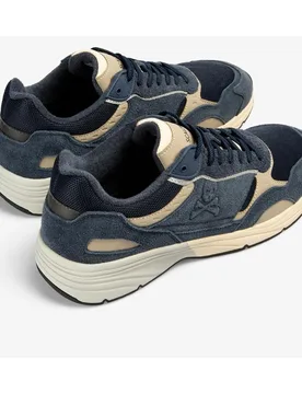 Zapatillas retro de hombre combinadas con cordones - Scalpers - FashionsVida
