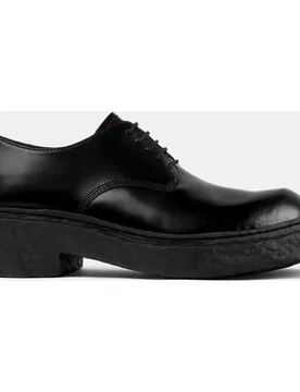 Zapatos de cordones unisex vamonos de piel lisos - camperlab - FashionsVida