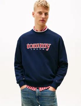 Sudadera de hombre cuello redondo 90s fit - Tommy Jeans - FashionsVida