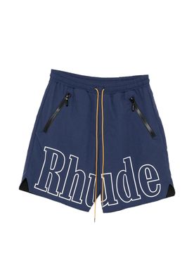 Rhude Nylon Drawstring Logo Shorts