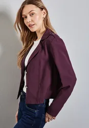 Kurzer Trenchcoat female Rot