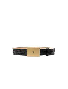 Ceinture en cuir noir XS - Ralph Lauren - FashionsVida