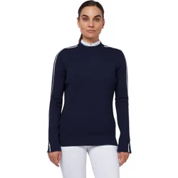Pullover Striped Neck, navy s
