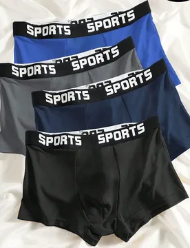Piezas/paquete Ropa interior de hombre, calzoncillos tipo bóxer para hombre de alta elasticidad y transpirables, estilo básico, regalo de moda, ropa - Shein - FashionsVida