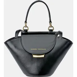 Bolso de hombro en piel