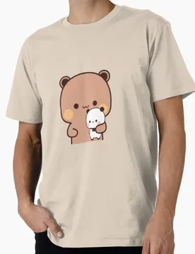 Dudu carry baby Budu Funny Gift t shirt ‌kawaii‌ Panda Bear Cartoon Graphic tee Cute Y2K Clothes 100% cotton All size Tee S-6XL - Aliexpress - FashionsVida