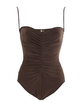 Bodysuit Damen Dunkelbraun M Damen