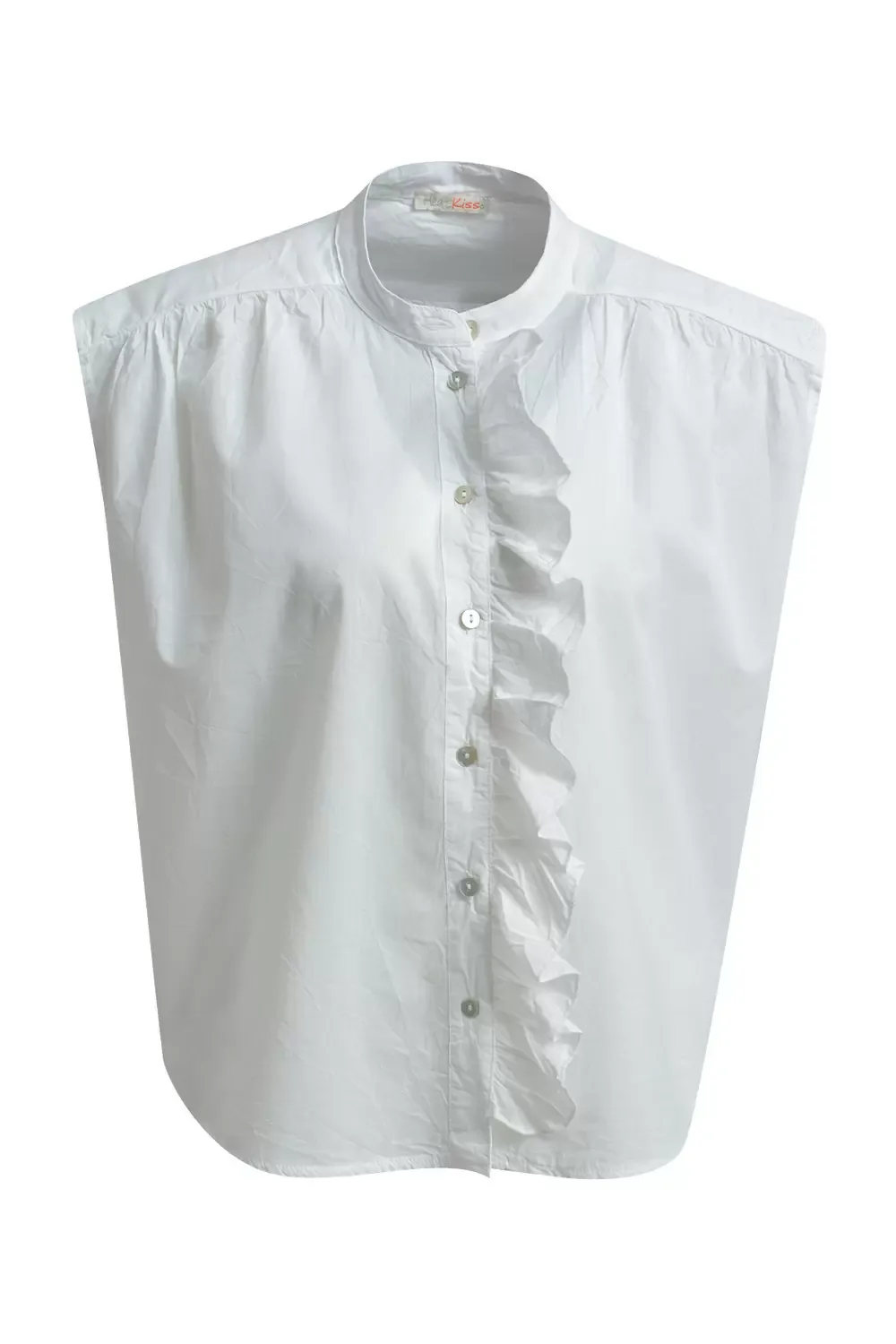 BLOUSE SLEEVELESS WITH VOLANTS female - XL - FashionsVida