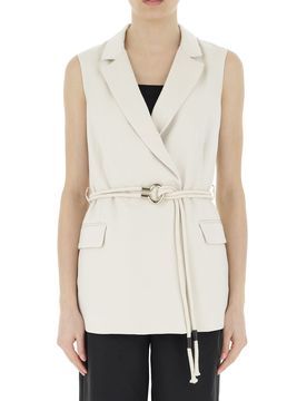 Blazer smanicato LIU JEANS BEIGE 42