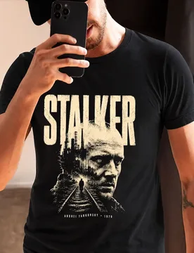 Stalker Shirt, Andrei Tarkovsky Sci Fi Tee, Vintage Arthouse Cinema Apparel, Cult Film Graphic T-Shirt Plus size tops S-6XL - Aliexpress - FashionsVida