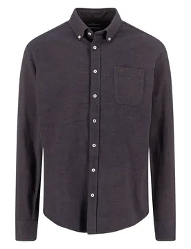 Chemise à Manches Longues 15115900 Dark Chocolate 3XL