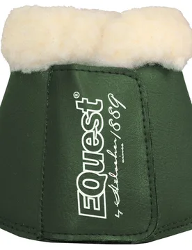 Hufglocken mit Fell, bottle green S - Equest - FashionsVida