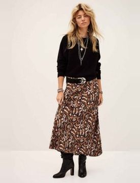 Para mujer. 1H25ONIN Falda Onintia (36), Casual, Viscosa