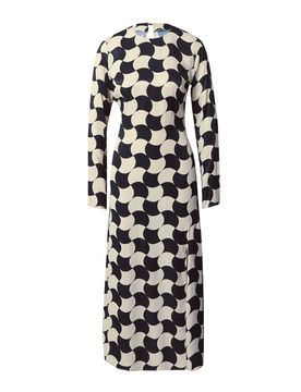 Warehouse Vestido beige / negro