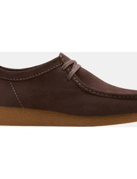 Zapatos wallabee evo de hombre de piel con cierre de cordones - Clarks - FashionsVida