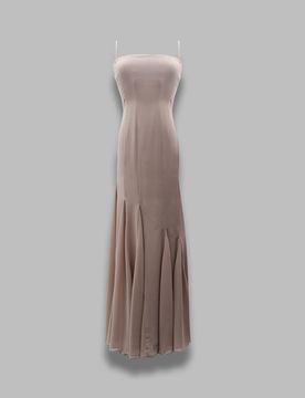 ROTATE chiffon maxi strap dress