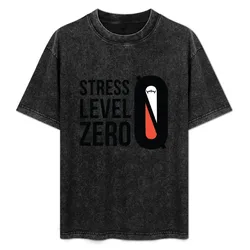 Stress Level Zero w/ Logo - Black Text T-Shirt Work Wear Lightweight Tee