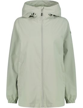 Woman jacket fix hood chaqueta impermeable insulada mujer Verde (42)