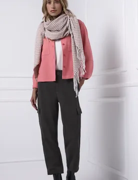 Houndstooth Cargo Hose female Braun