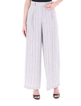 Pantalone misto lino GRIGIO CHIARO M
