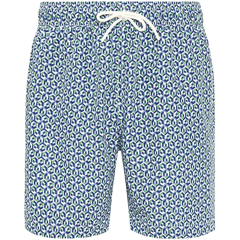 Bañador bermuda de hombre con estampado geométrico - Mirto - FashionsVida