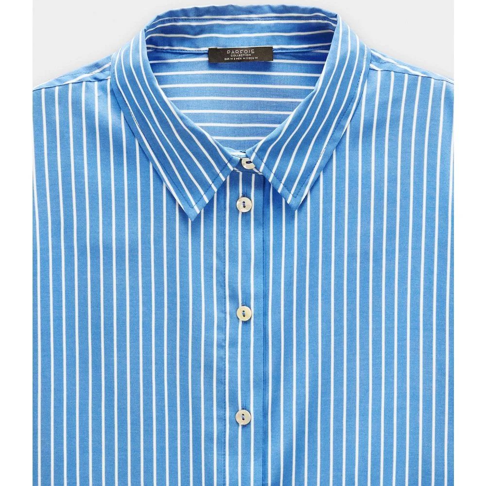 Camisa de mujer de manga larga con estampado de rayas - Parfois - FashionsVida