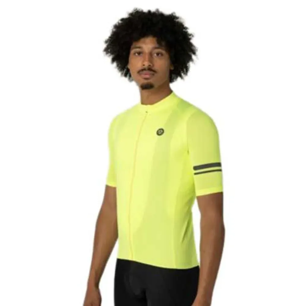 Maglia A Maniche Corte Core Essential Neon Yellow - AGU - FashionsVida