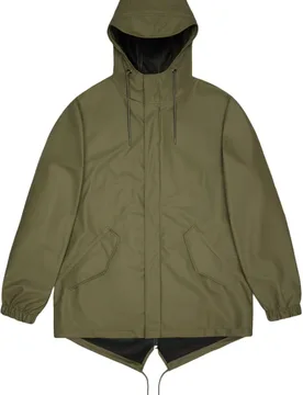 Veste imperméable et coupe-vent - Fishtail Jacket W3 Marsh - Taille L - Vert - Rains - FashionsVida