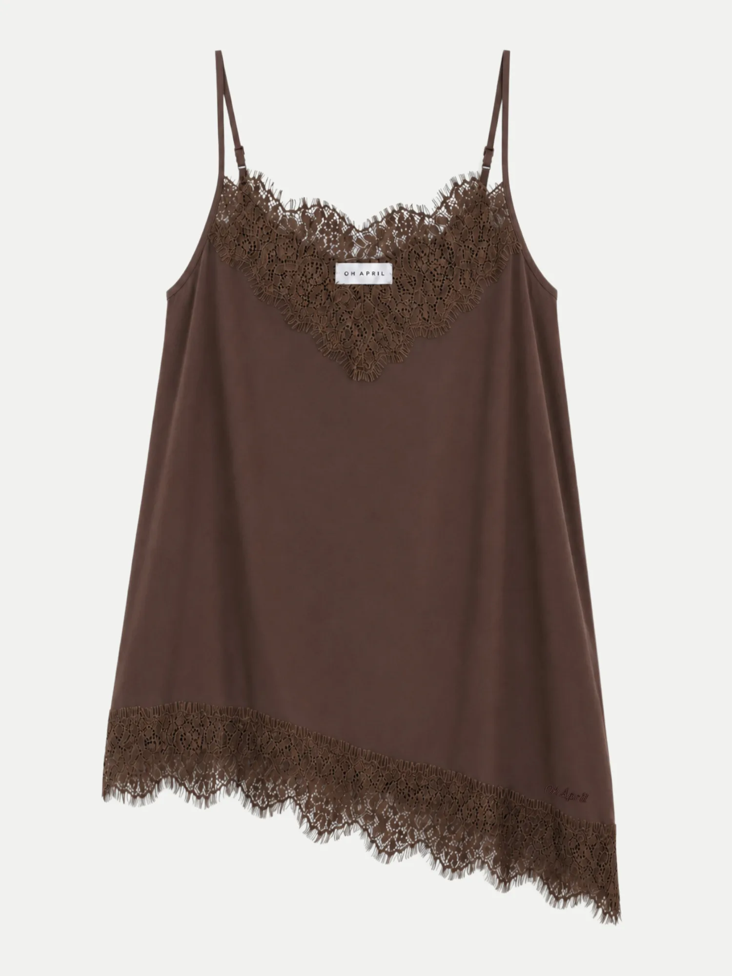 OH APRIL Satin Top Tami Braun S - OH APRIL - FashionsVida
