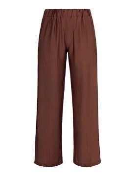 Leichte Sommerhose S braun - MODERNE HAUSFRAU - FashionsVida