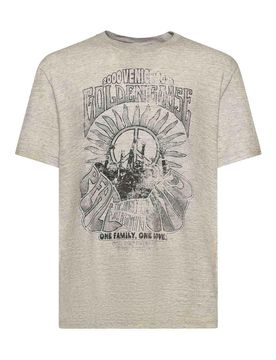 T-shirt in jersey con stampa