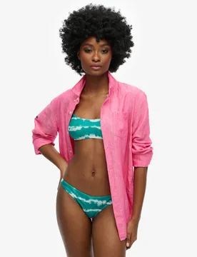 Superdry Damen Batik-bikinioberteil aus Recyceltem Material Grün - Größe: 42 - 34.99 - FashionsVida