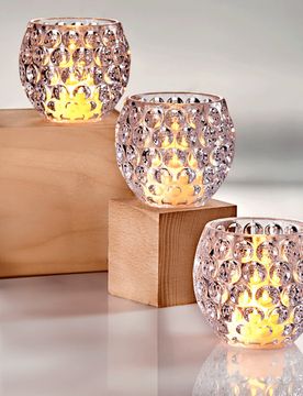 LED-Teelichthalter 3er-Set Eldo