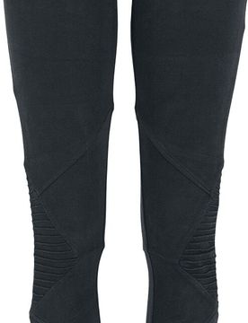 Leggings - Ladies Interlock High Waist Leggings - XS bis L - für Damen - Größe M - schwarz - Frauen - female