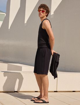 Bermuda Jogger Fit Rustique Xs Noir