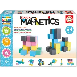 Bloques de construcción Magnetics Stem Cubes 54 Pcs