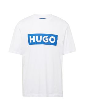 HUGO Camiseta 'Nico' azul / blanco