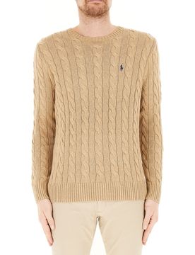 Maglione a trecce POLO BEIGE M