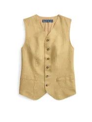 POLO Leinengilet camel 36 damen