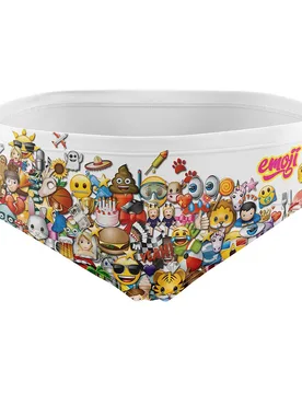 Emoji Big Wave Swimming Brief Multicolour L Men - OTSO - FashionsVida