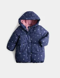 Ditsy Padded Coat (2-8 Yrs) Blue Mix female