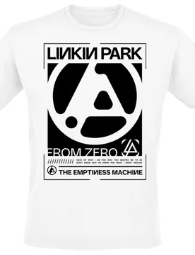 T-Shirt - From Zero The Emptiness Block - S bis 5XL - für Männer - Größe 4XL - weiß - Lizenziertes Merchandise! - Männer - male - Linkin Park - FashionsVida