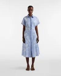 Harmont&blaine abito chemisier con ricamo donna bianco
