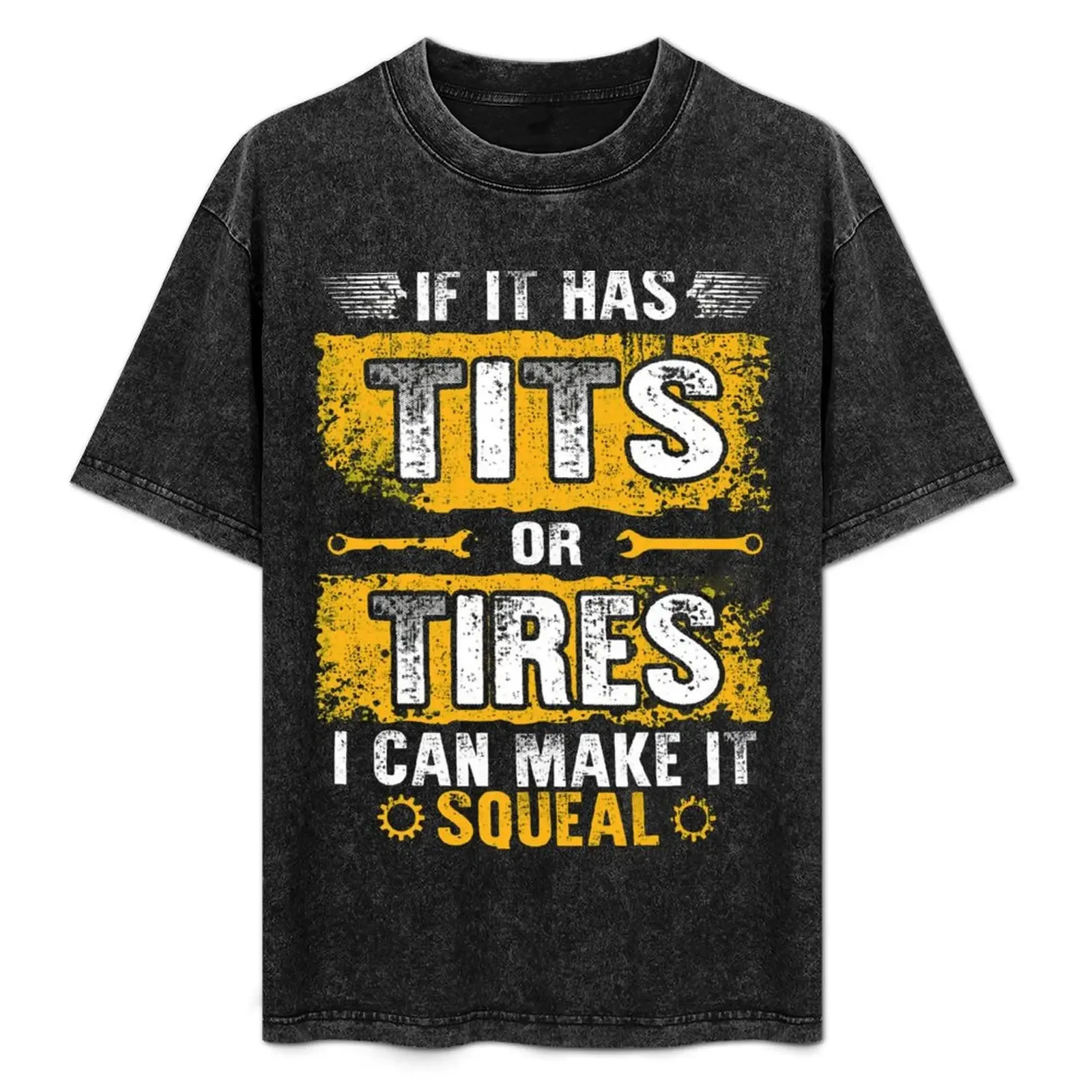 Mechanic funny tee T-Shirt Simple Solid Color Crew Neck Tee - Aliexpress - FashionsVida