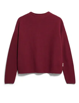 Pullover MERINAA rojo oscuro XS - Armedangels - FashionsVida